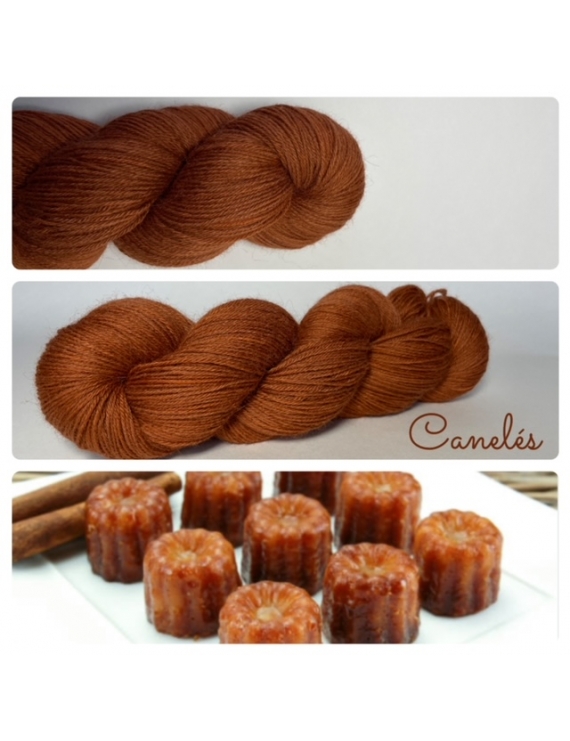 "Canelés " Fil Fingering 100% Mérinos