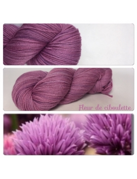 "Fleur de Ciboulette" Fil DK 100% Mérinos