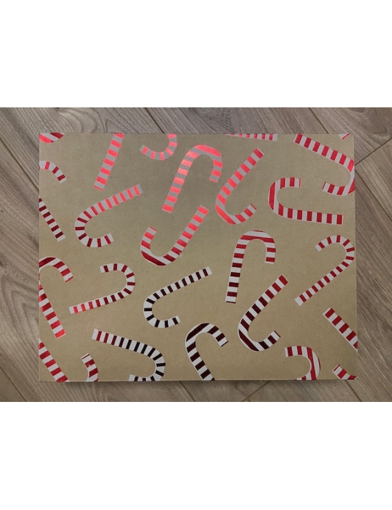 Christmas Socks Box  "Candy Cane" mini Merinos Nylon