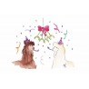 Carte Postale LILY et NEIGE tricotent