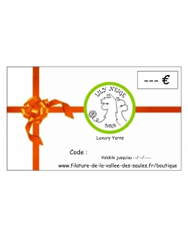 Carte Cadeau Lily Neige