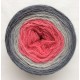 Fil fingering Alpaga Soie Cachemire (gradient yarn cake) "Nuée de Flamands Roses"