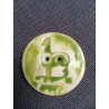 Bouton alpaga en céramique émaillée