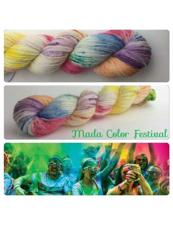 fil fingering alpaga & soie Mada Color Festival