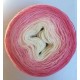 Fil fingering Alpaga Soie (long gradient yarn cake) "Pink lollipops"