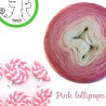 Fil fingering Alpaga Soie (long gradient yarn cake) "Pink lollipops"
