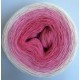 Fil fingering Alpaga Soie (long gradient yarn cake) "Pink lollipops"