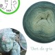 fil lace gradient yarn alpaga soie Vert de Gris