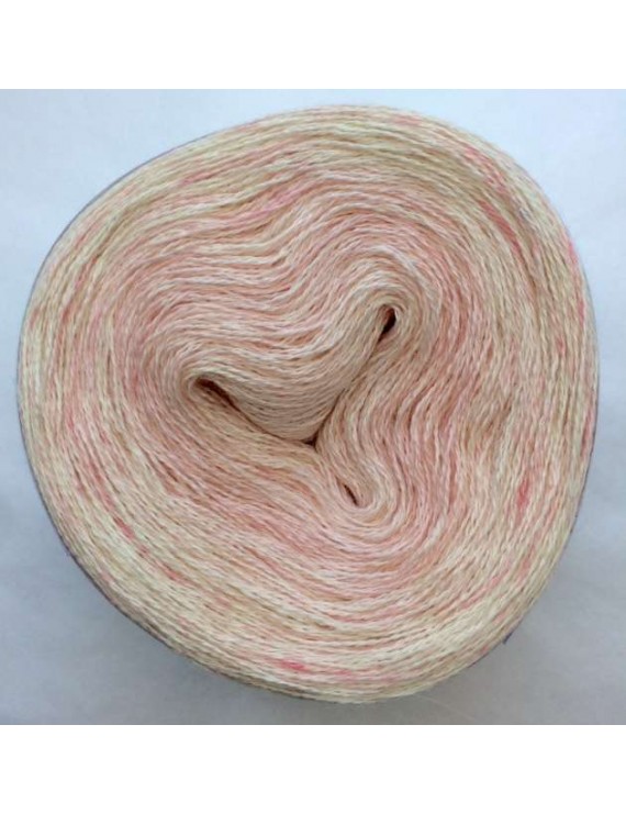 Fil lace Alpaga Soie (long gradient yarn cake) "Guimauve"