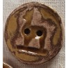 Bouton alpaga en céramique émaillée