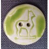 Bouton alpaga en céramique émaillée
