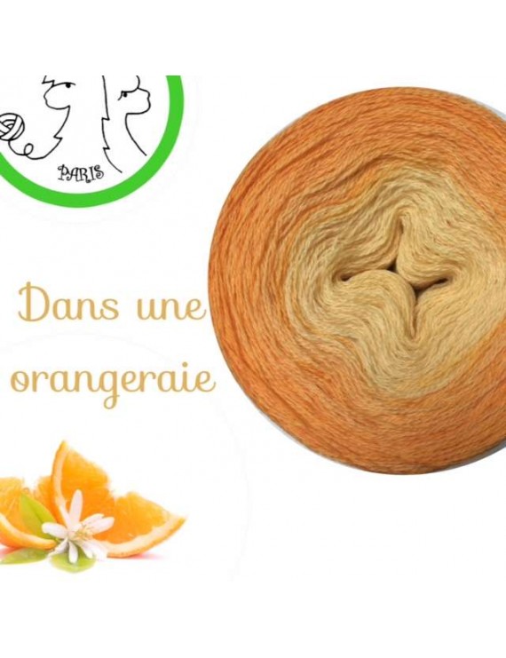 Fil Lace Mérinos (long gradient cake yarn) "Dans une Orangeraie"