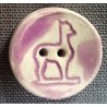 Bouton alpaga en céramique émaillée