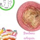 Fil Single Fingering Mérinos et Soie (long gradient yarn cake) "Bonbons Arlequin"