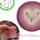 Fil fingering Alpaga Soie (long gradient yarn cake) "Pink Helléborus"