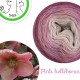 Single fingering Alpaga Seacell (gradient yarn cake) "Pink Helléborus"