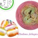 Fil Single Fingering Mérinos (long gradient yarn cake) "Bonbons Arlequin"