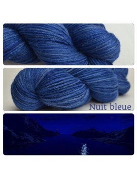 "Nuit Bleue" Fil DK 100 % Baby Alpaga