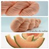 "Tranche de Melon" Fil fingering Alpaga & Soie