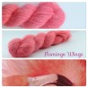 "Flamingo Wings" Fil fingering 100 % Angora Français