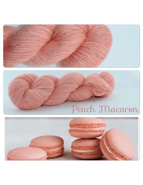 "Peach Macaron" Single fingering Alpaca Seacell