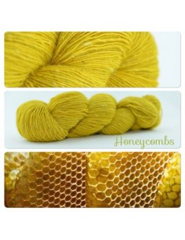 "Honeycombs" Single fingering Alpaga Seacell