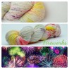 "Fireworks" Single fingering Alpaca Seacell 