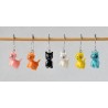 "Chat de Couleur" Anneau marqueur Amovible