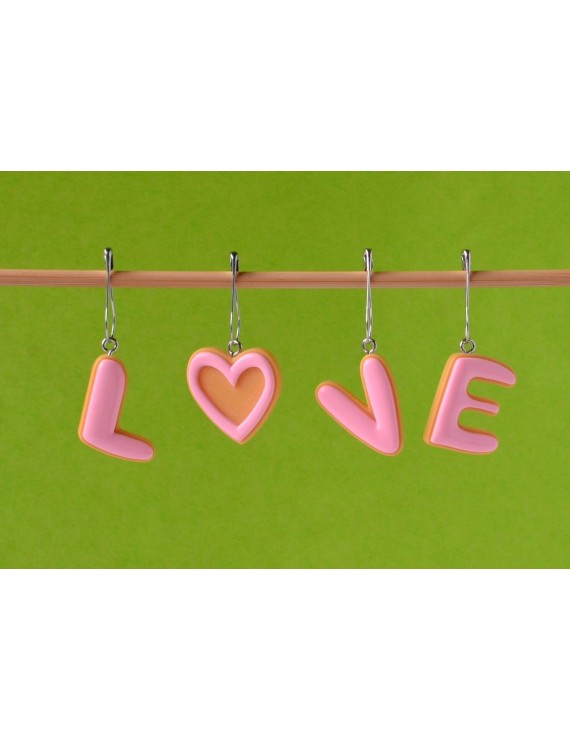 "LOVE" Removable Stitch Markers