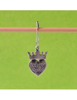 "Knitting Queen" Removable Stitch Marker