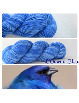 "L'oiseau Bleu" 100% Alpaga DK