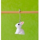 "white rabbit" Removable Stitch Marker
