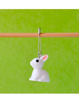 "White Rabbit" Removable Stitch Marker