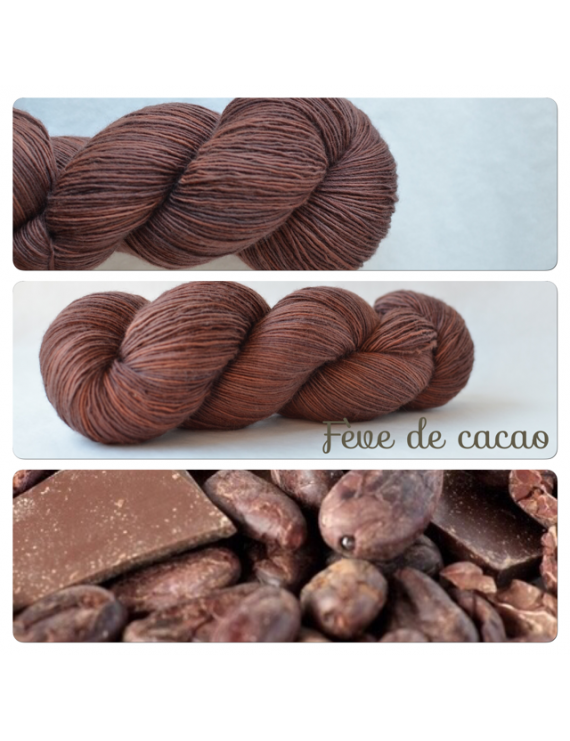 "Fève de Cacao" Single Fingering Merino Yarn