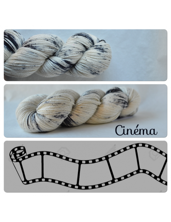"Cinéma" fingering Alpaca & Silk Yarn