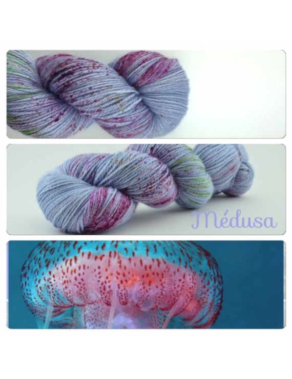 "Médusa" fingering Alpaca & Silk Yarn