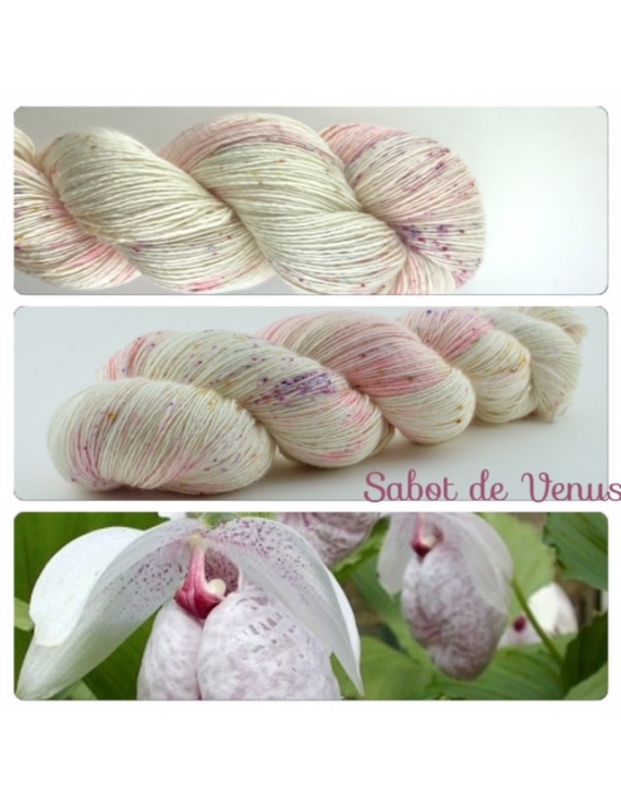 "Sabot de Vénus" Single Fingering Merino & Silk Yarn