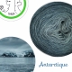 Antarctique Fil Single Fingering Mérinos et Soie (long gradient yarn cake)