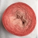 "Peach Macaron" Fil Single Fingering Mérinos (long gradient yarn cake)