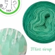 "Mint Sirup" Fil Single Fingering Mérinos (long gradient yarn cake)