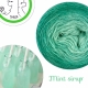 "Mint Sirup" Fil fingering Baby Alpaga et Soie (long gradient yarn cake)