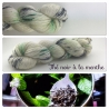 "Thé Noir à la Menthe" fingering Alpaca & Silk Yarn