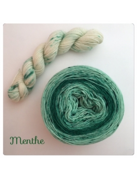 "Menthe" Double Gradient Sock Yarn Merino Alpaca & Nylon