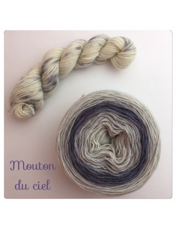 "Mouton du Ciel" Double Gradient Sock Yarn Merino Alpaca & Nylon