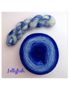 "Jellyfish" Double Gradient Fil à Chaussette Mérinos Alpaga & Nylon