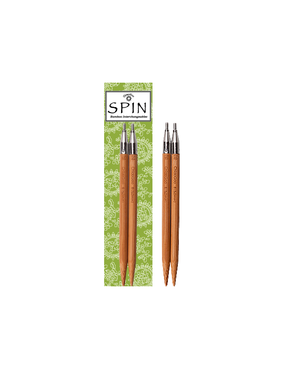 10 cm Chiaogoo SPIN Bamboo Tips (4") Interchangeables