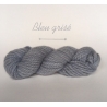 "Bleu Grisé" Fil Super Bulky 100 % Alpaga