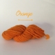 "Orange" Fil Super Bulky 100 % Mouton Ile de France