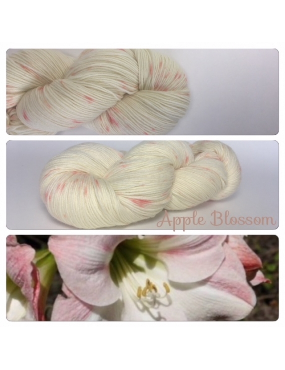 "Apple Blossom" Fil Mérinos Alpaga & Nylon