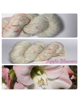 "Apple Blossom" Single fingering Alpaga Soie Angelina